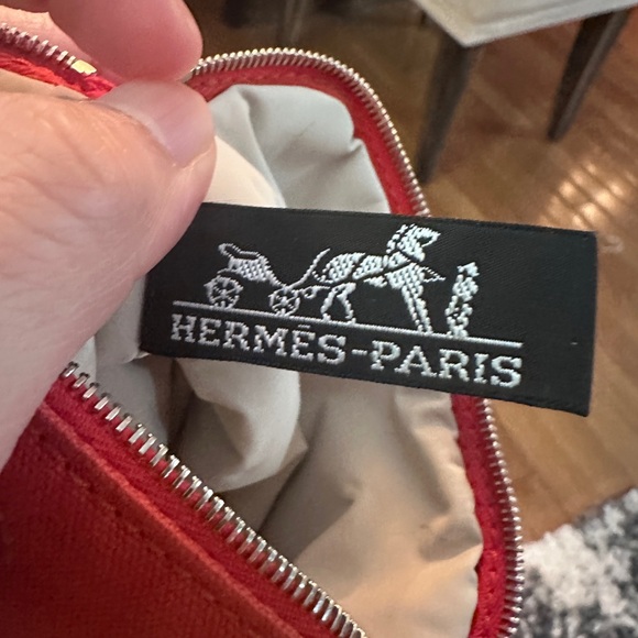 Authentic Hermès Mini Toile Bolide Case pouch - Picture 3 of 13